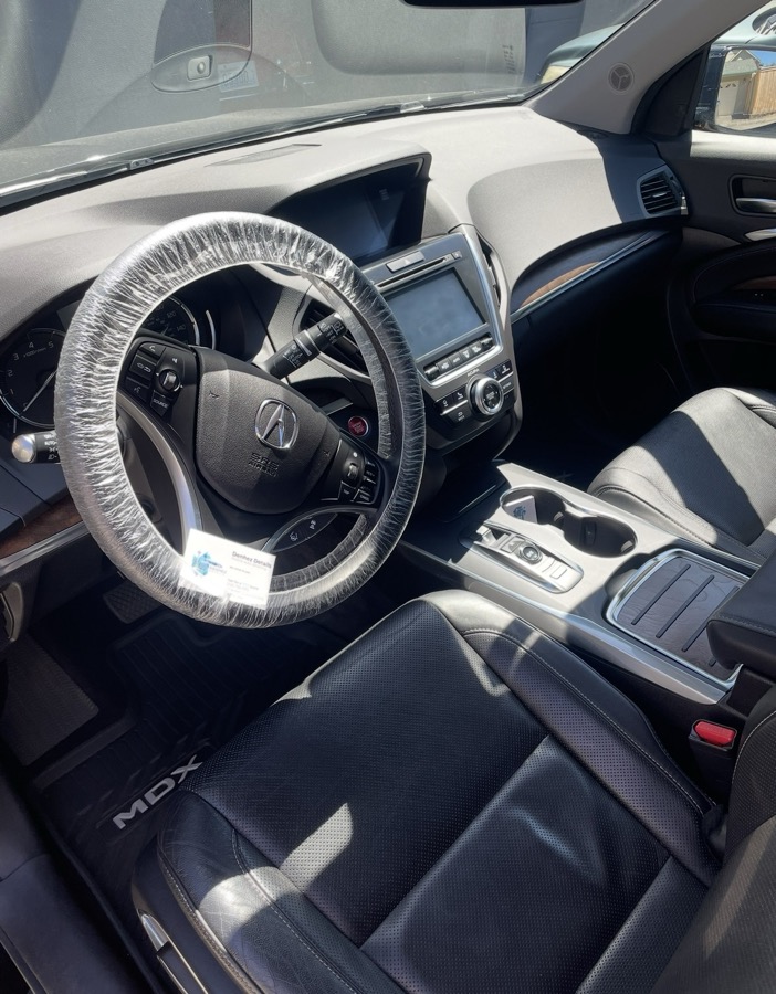 Interior detail — cleaned dashboard and center console